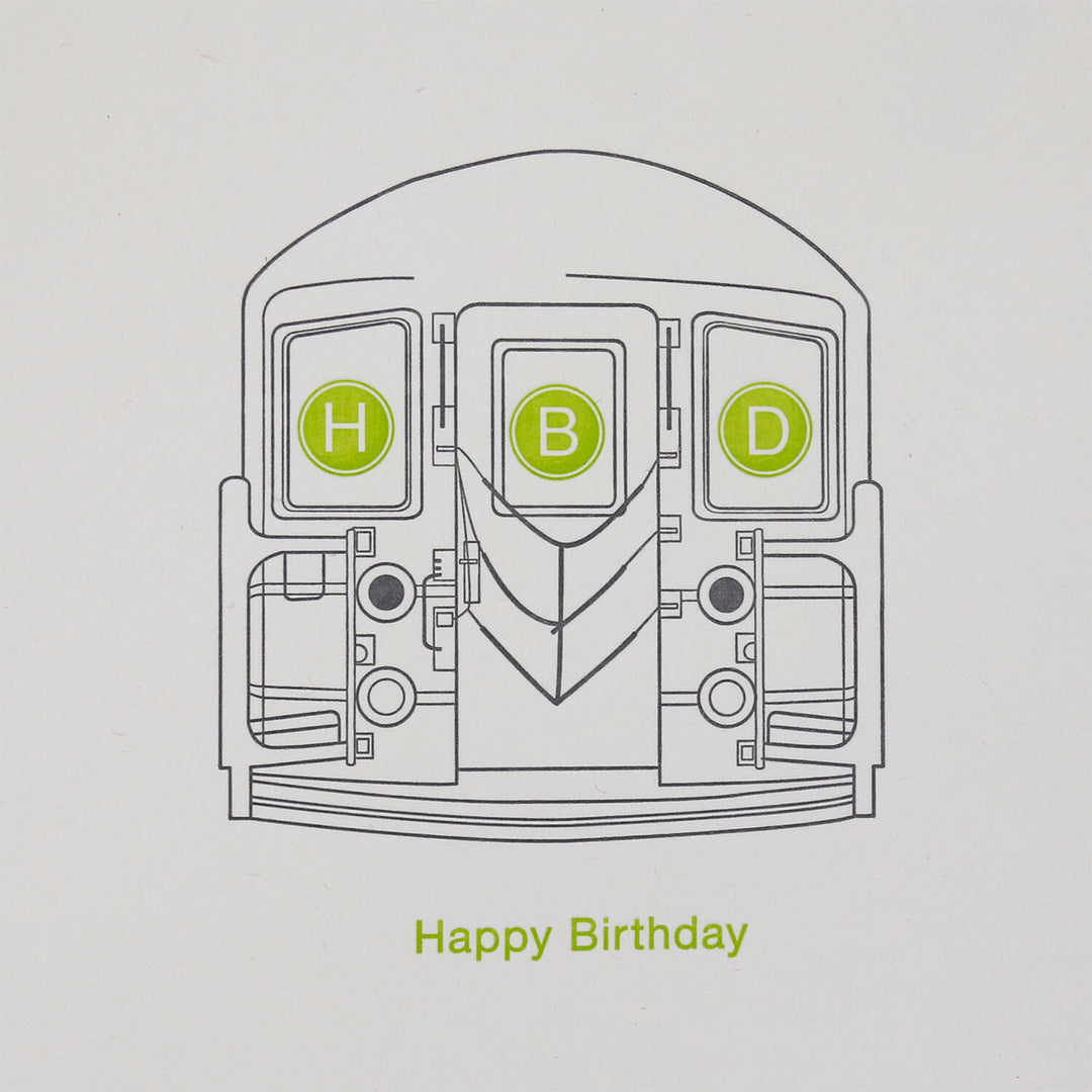 Subway HBD Birthday Card