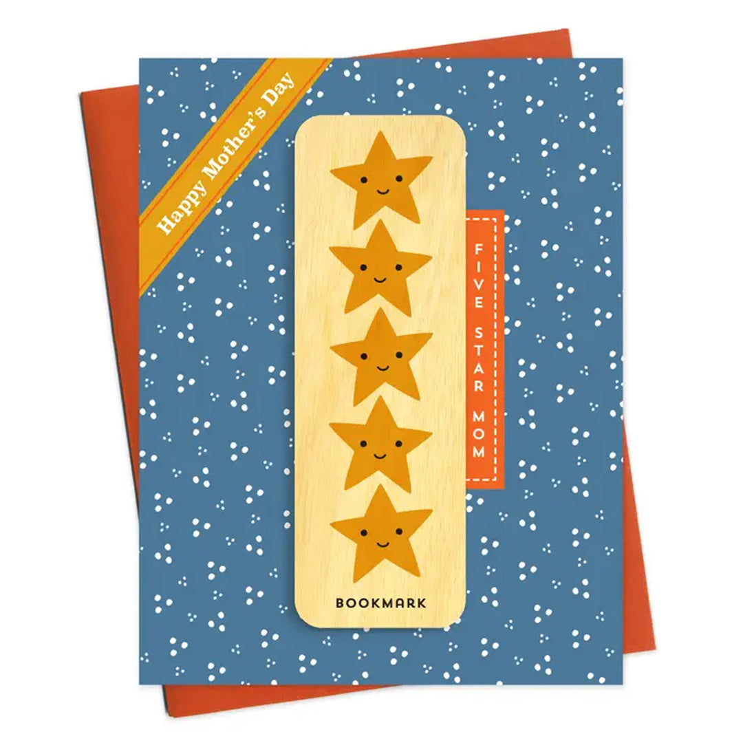Five Star Mom Bookmark Greeting Card