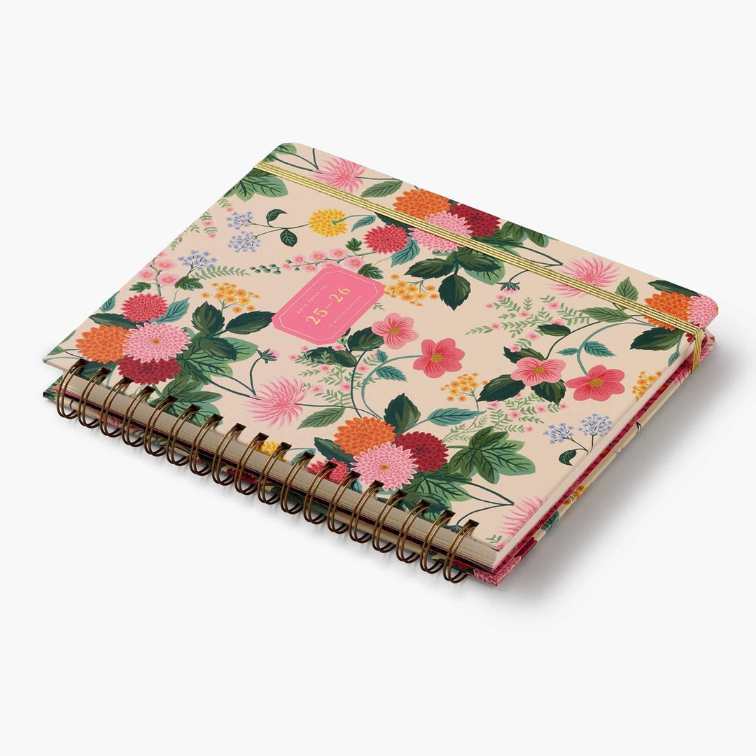 2025-2026 Dahlia Academic Hardcover Spiral Planner
