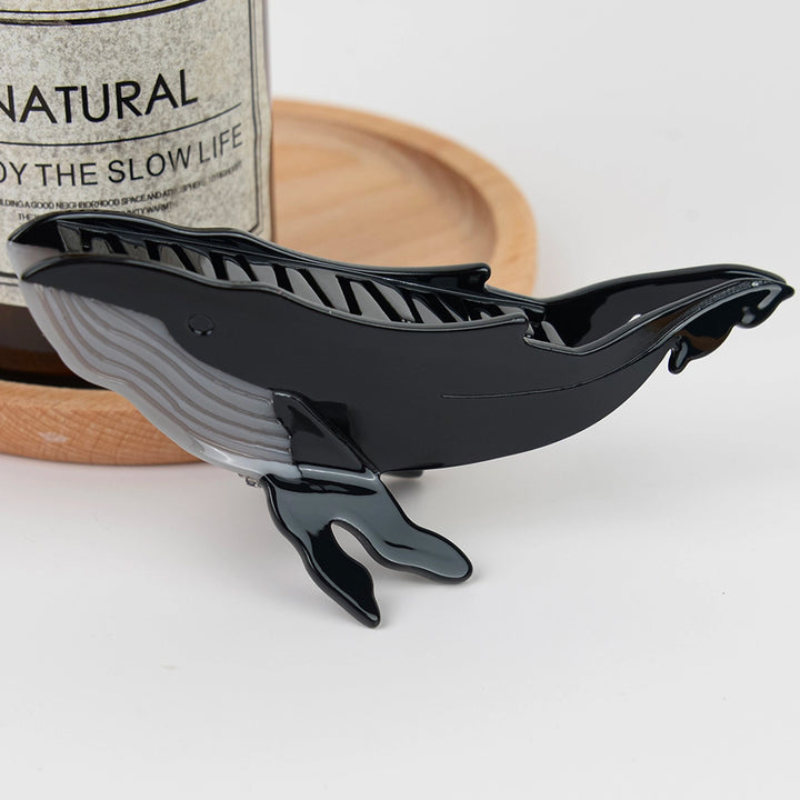 Whale Acetate Hair Claw