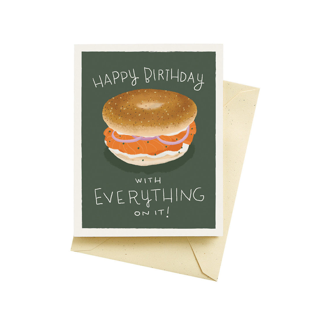 Bagel Birthday Card