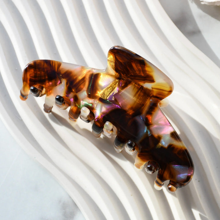 Oval Wave Acetate Hair Claw