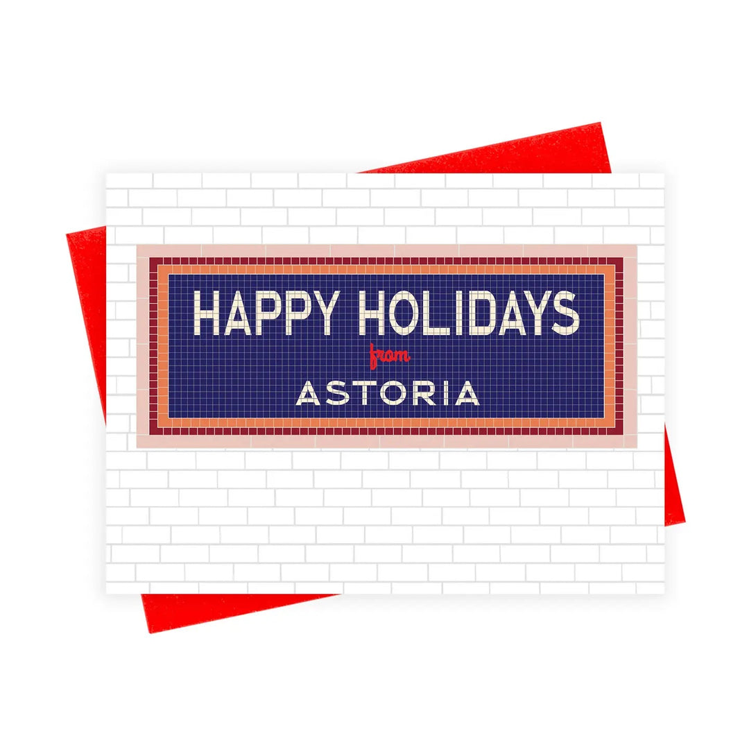 Holiday card with &
