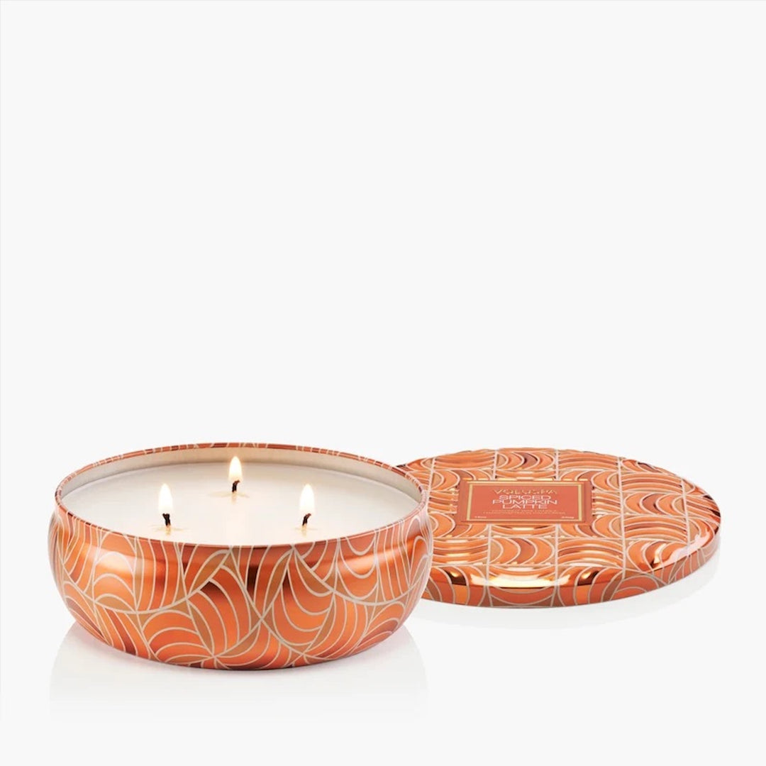 SPICED PUMPKIN LATTE TIN CANDLE
