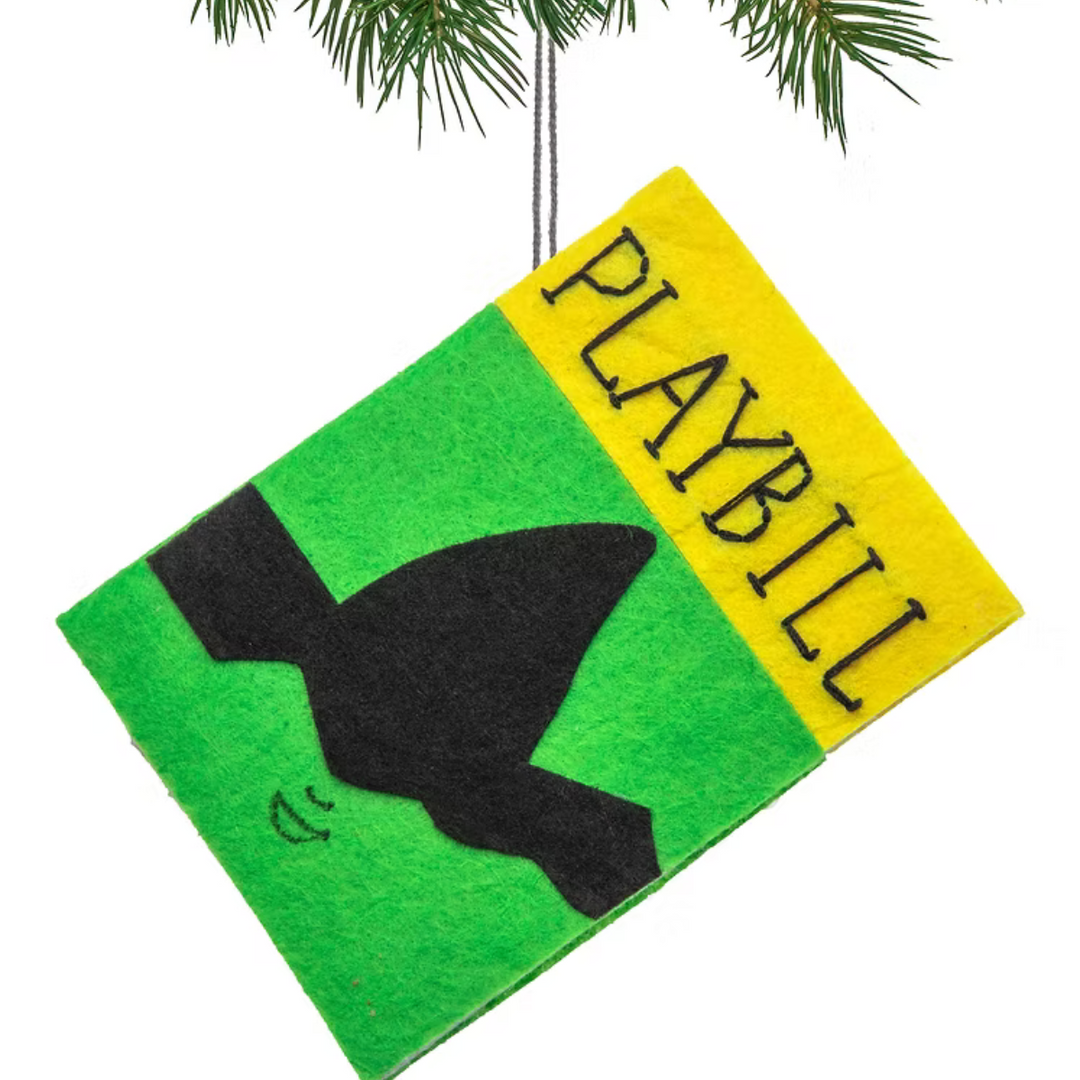 Playbill Felt Ornament