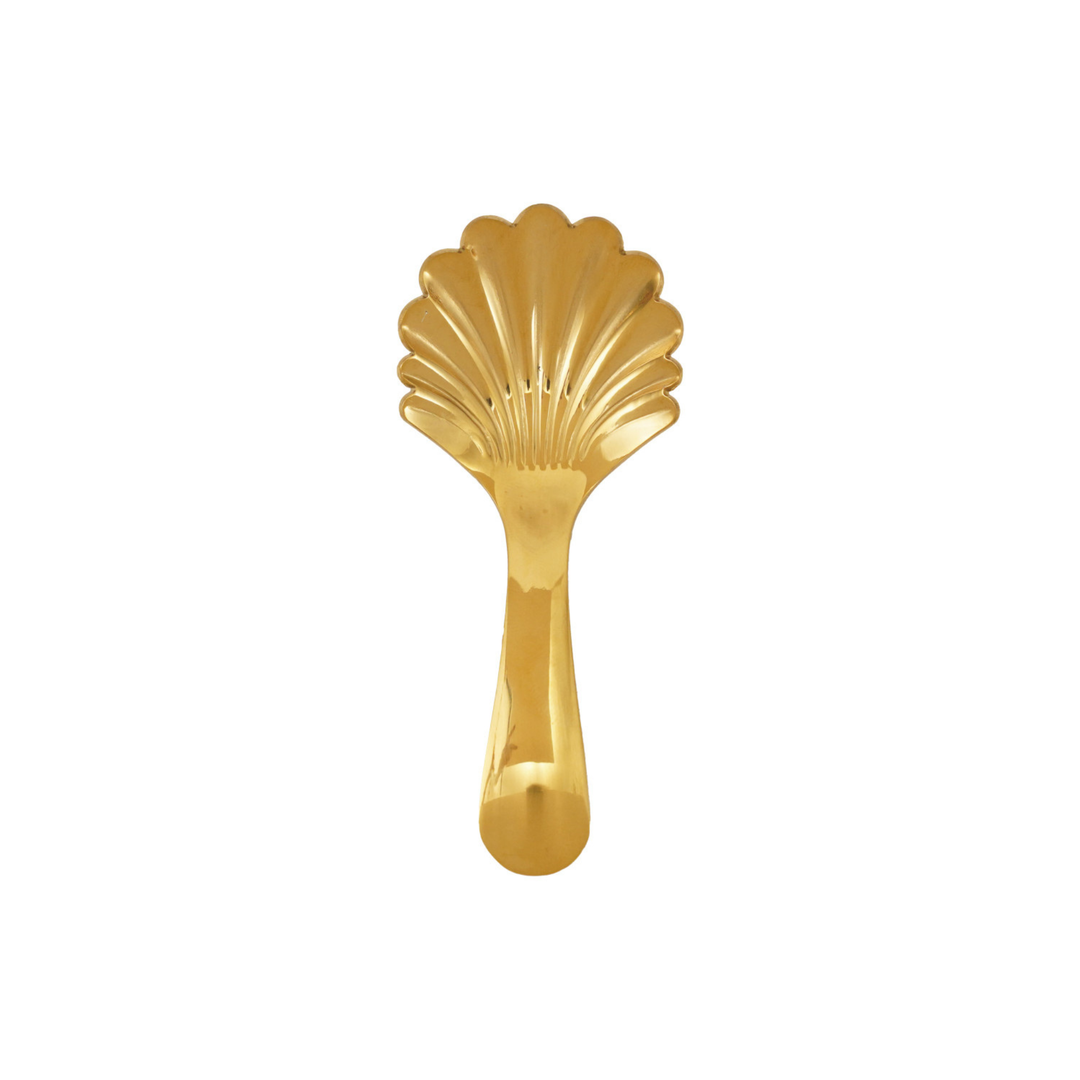 Gold Finish Shell Shaped Spoon