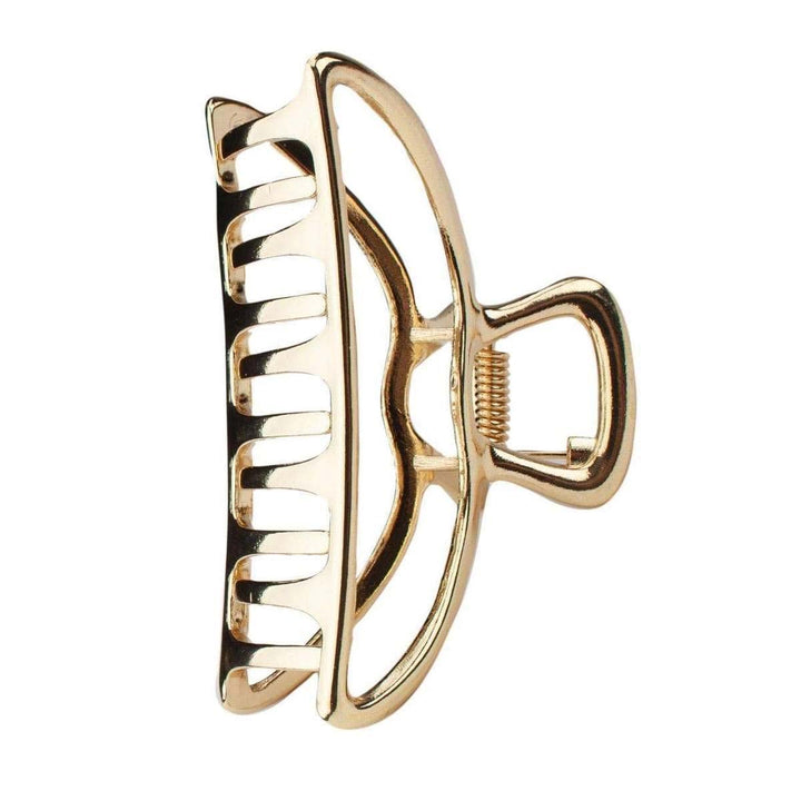 Round Gold Open Shape Claw Clip