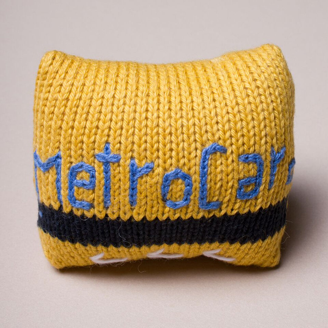 Metro Card Soft Knit Rattle