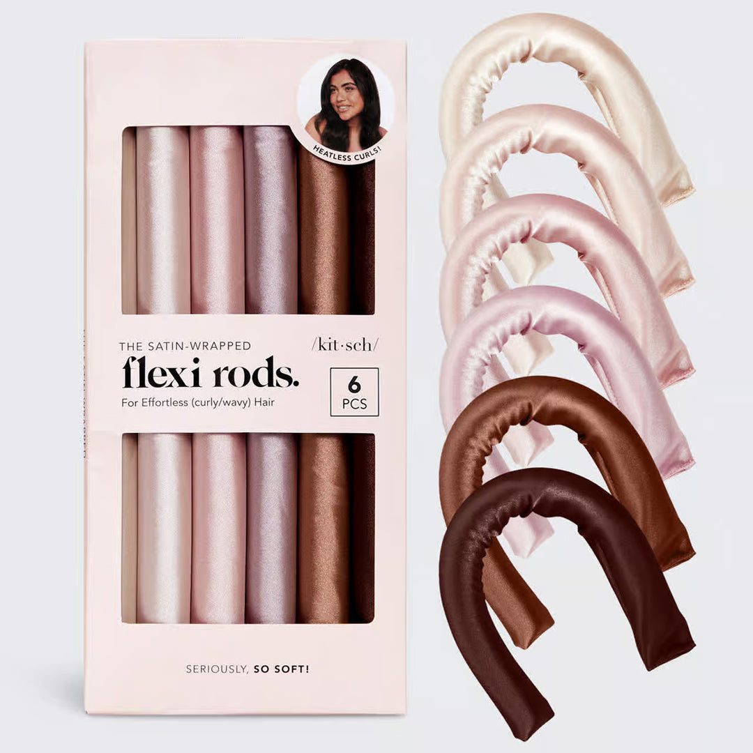 Satin-Wrapped Flexi Rods - 6pc Set