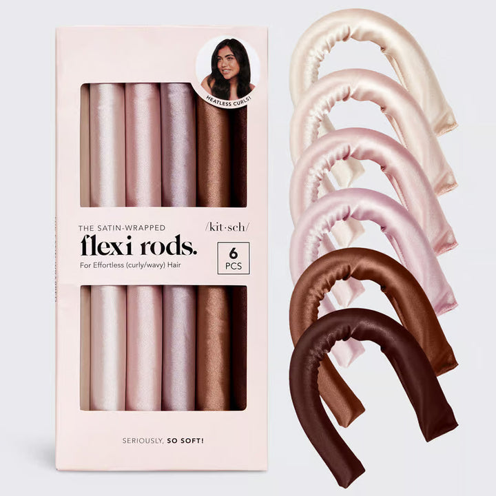 Satin-Wrapped Flexi Rods - 6pc Set