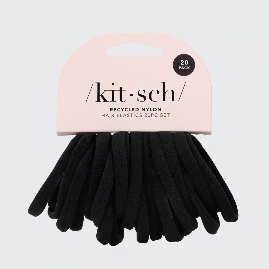 Eco-Friendly Nylon Elastics 20pc - Black