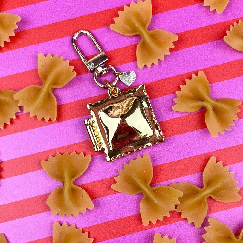 Ravioli Locket Bag Charm/Keychain