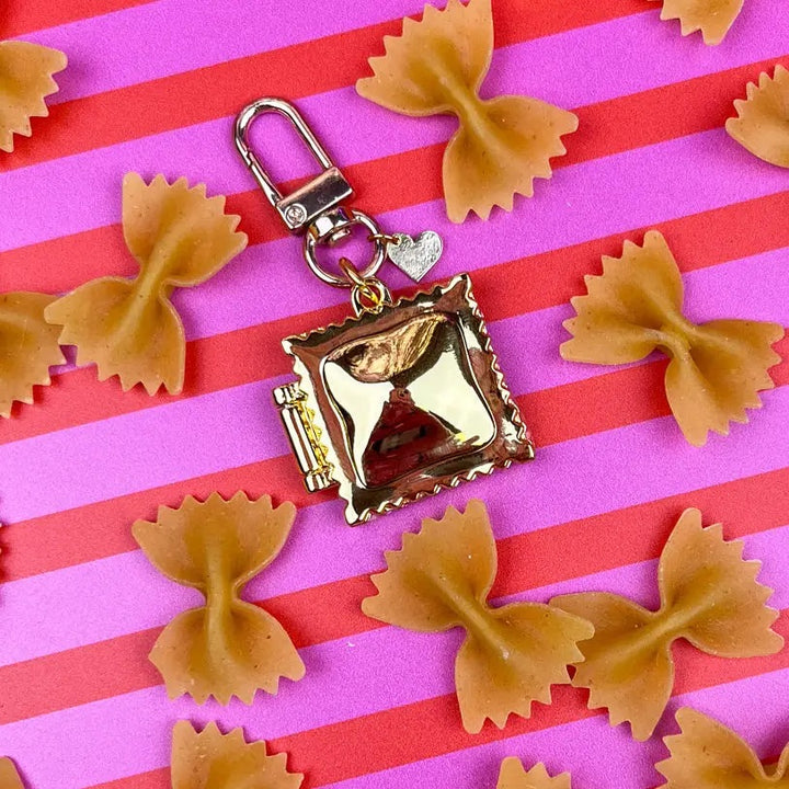 Ravioli Locket Bag Charm/Keychain