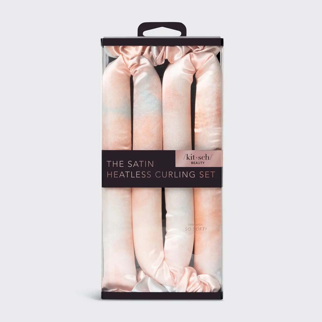 Satin Heatless Curling Set - Sunset Tie Dye