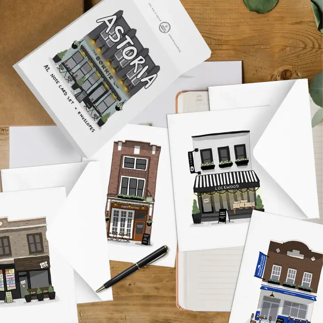 Astoria Shop Fronts Note Cards - Box/ 18