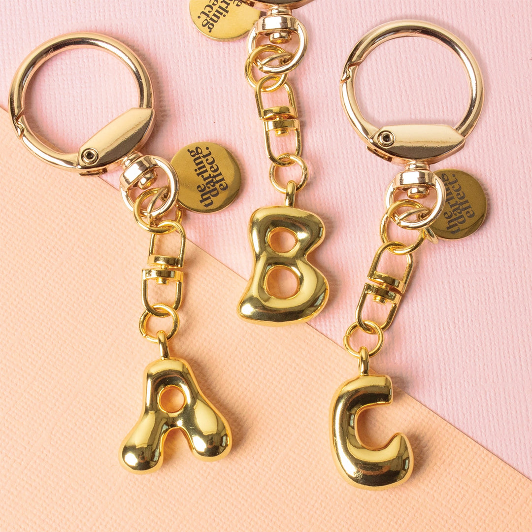Bubble Letter Bag Charm