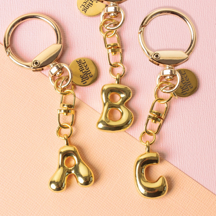 Bubble Letter Bag Charm