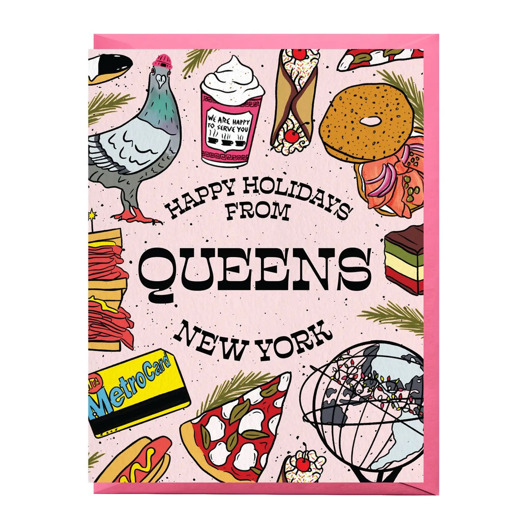 Holidays from Queens Icons Greeting Card