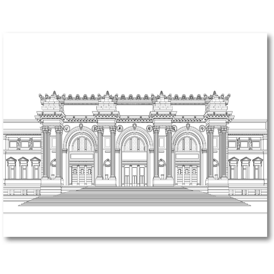 Color NYC Museums! Coloring Book