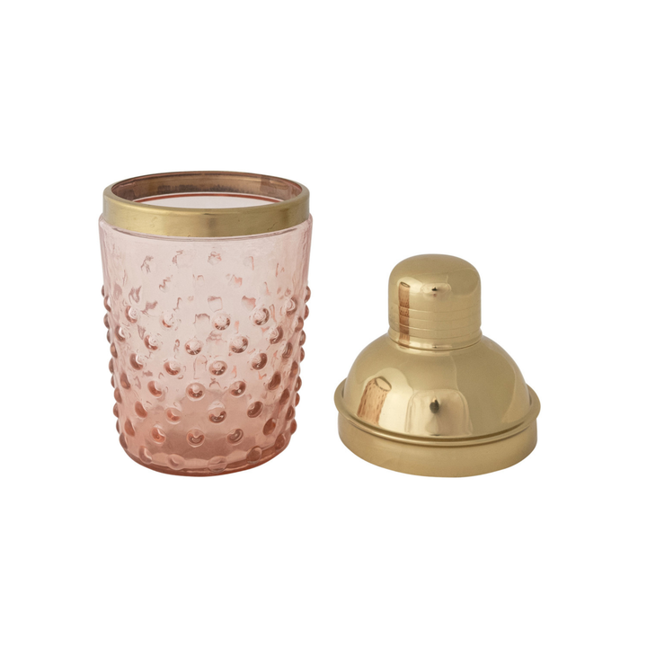 14 oz. Glass Hobnail Cocktail Shaker