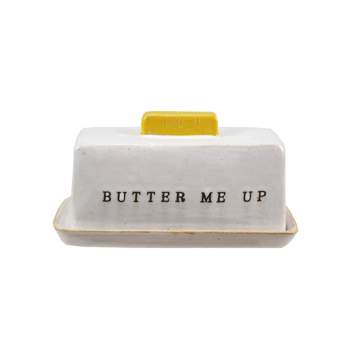 "Butter Me Up" Stoneware Butter Dish