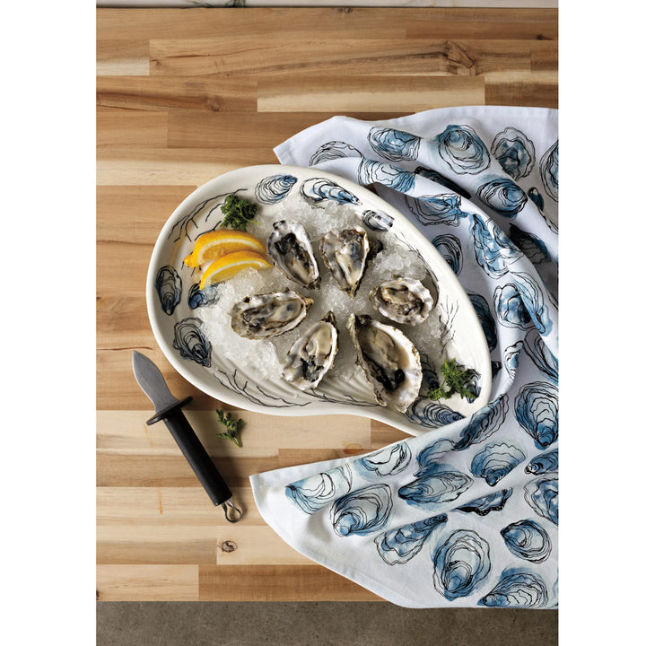 Oysters Printed Dish Towel