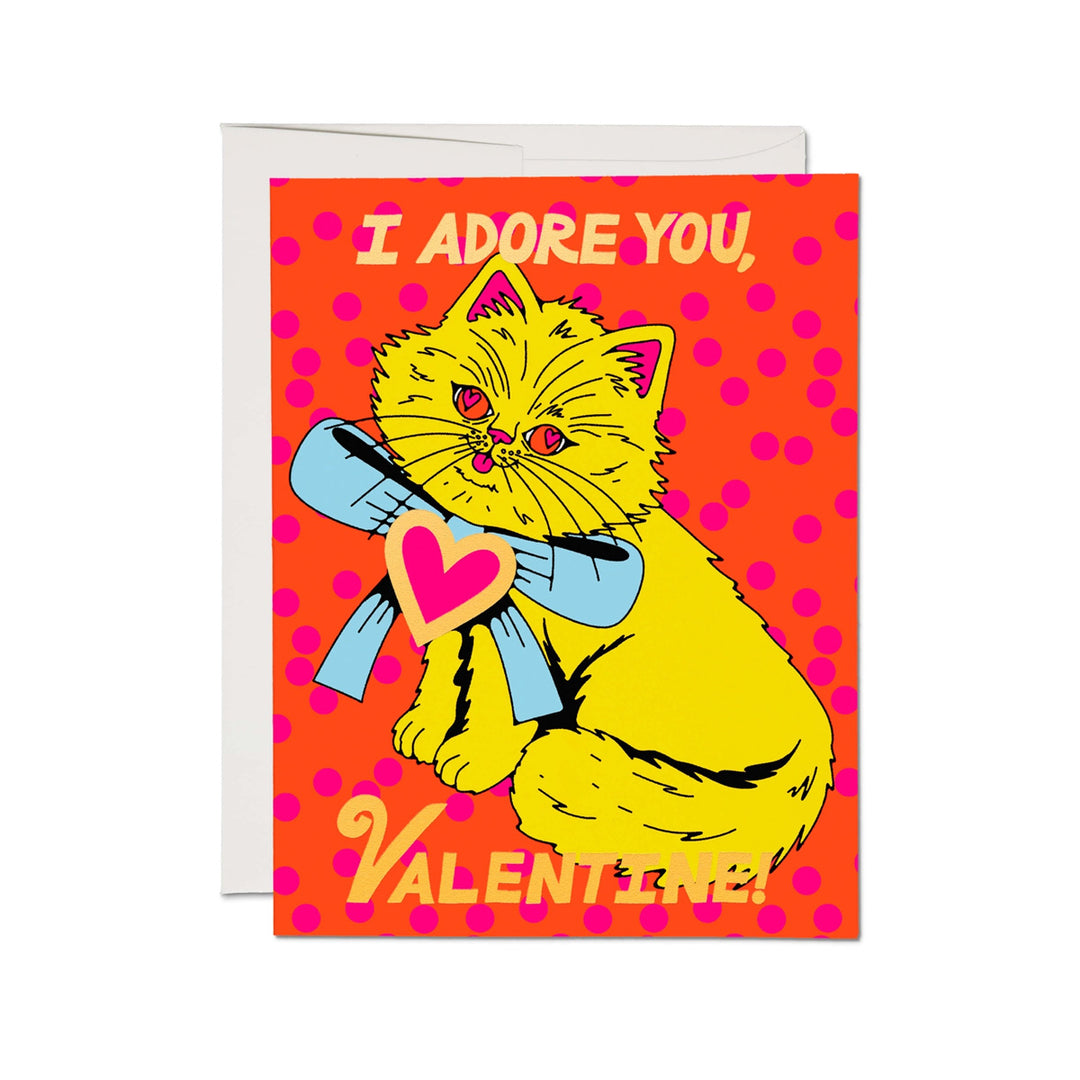 I Adore You Valentine Greeting Card