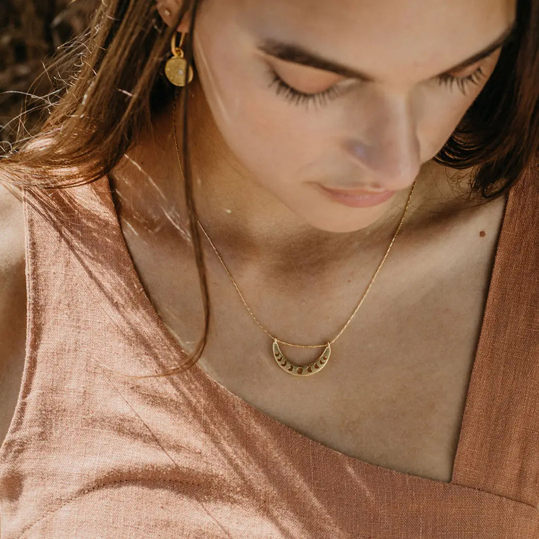 Phases of the Moon Necklace - Small
