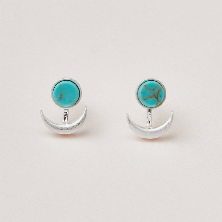 Stone Moon Phase Ear Jacket