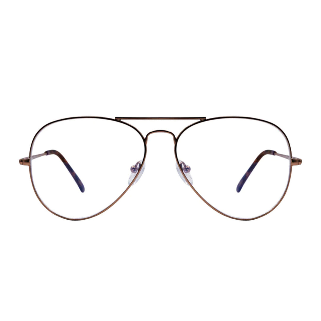 Maverick Blue Light Blocker Glasses - Brown
