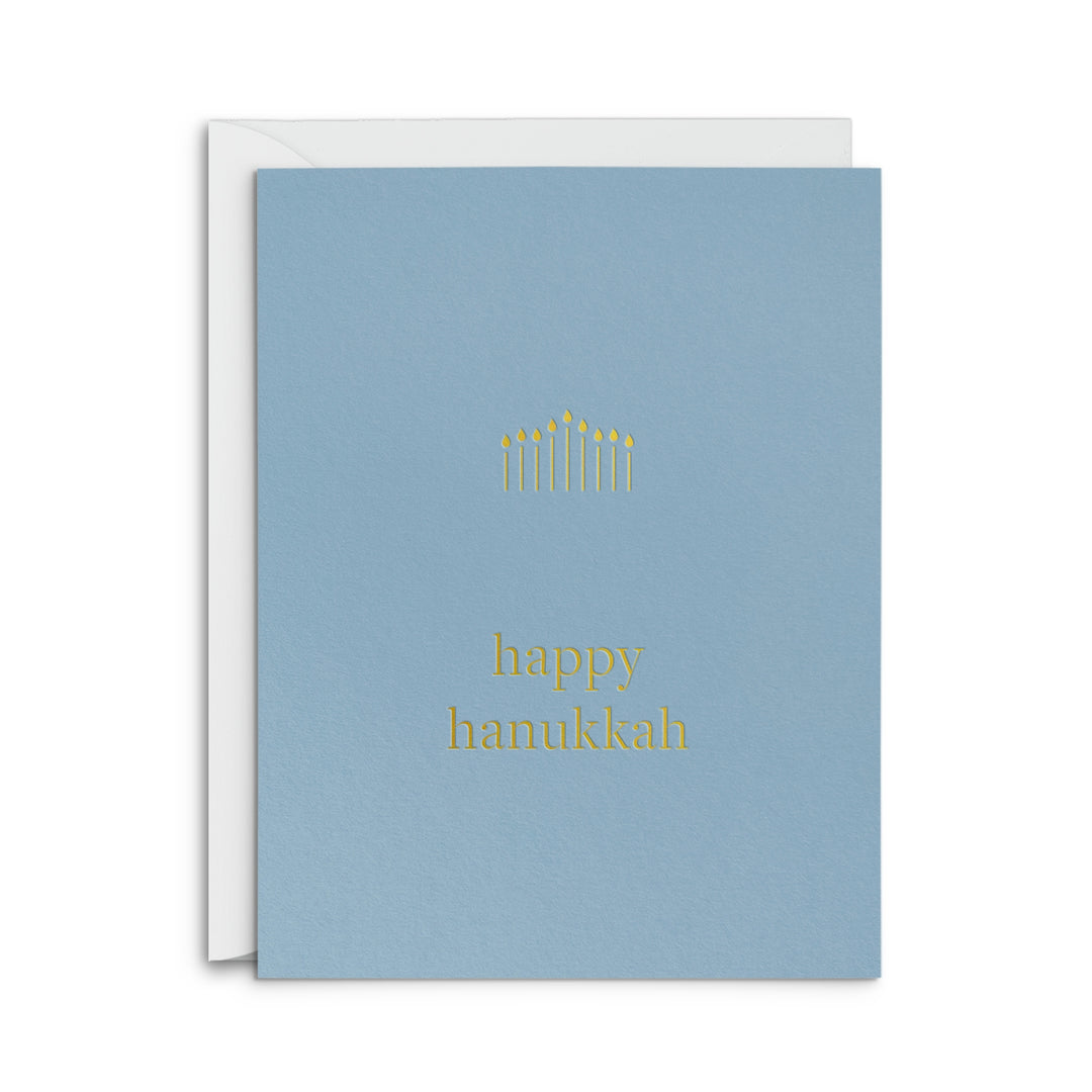 Happy Hanukkah Menorah Greeting Card