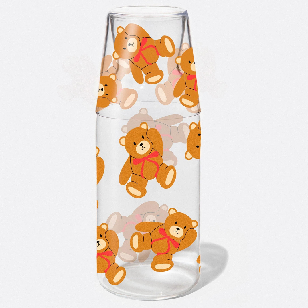 Teddy Carafe &amp; Glass Set