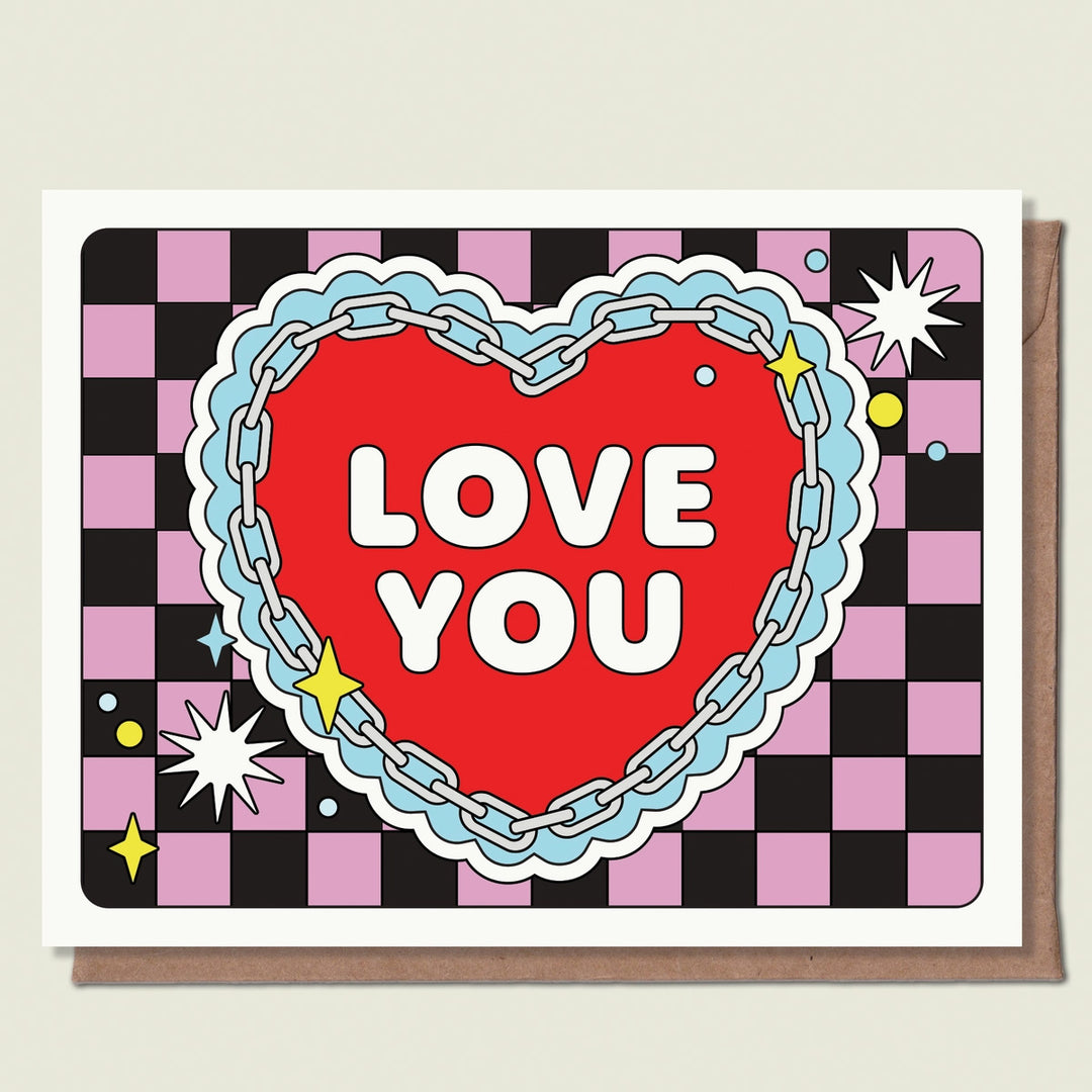 Love You Heart Greeting Card