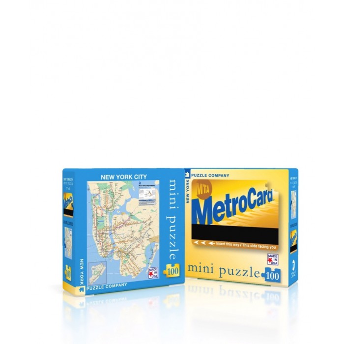 Mini Puzzle - MTA Subway Map/Card (100pc)