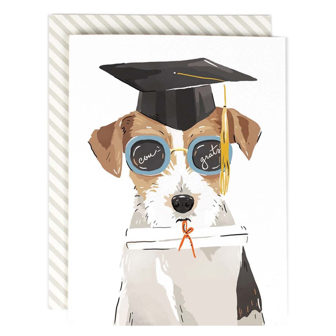 Bright Future Grad Dog Greeting Card