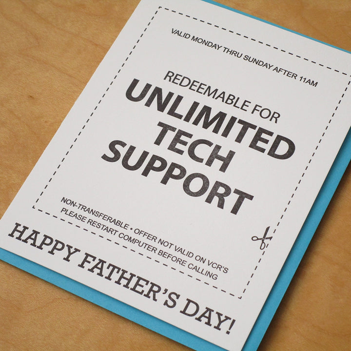 Tech Support Dad Greeting Card