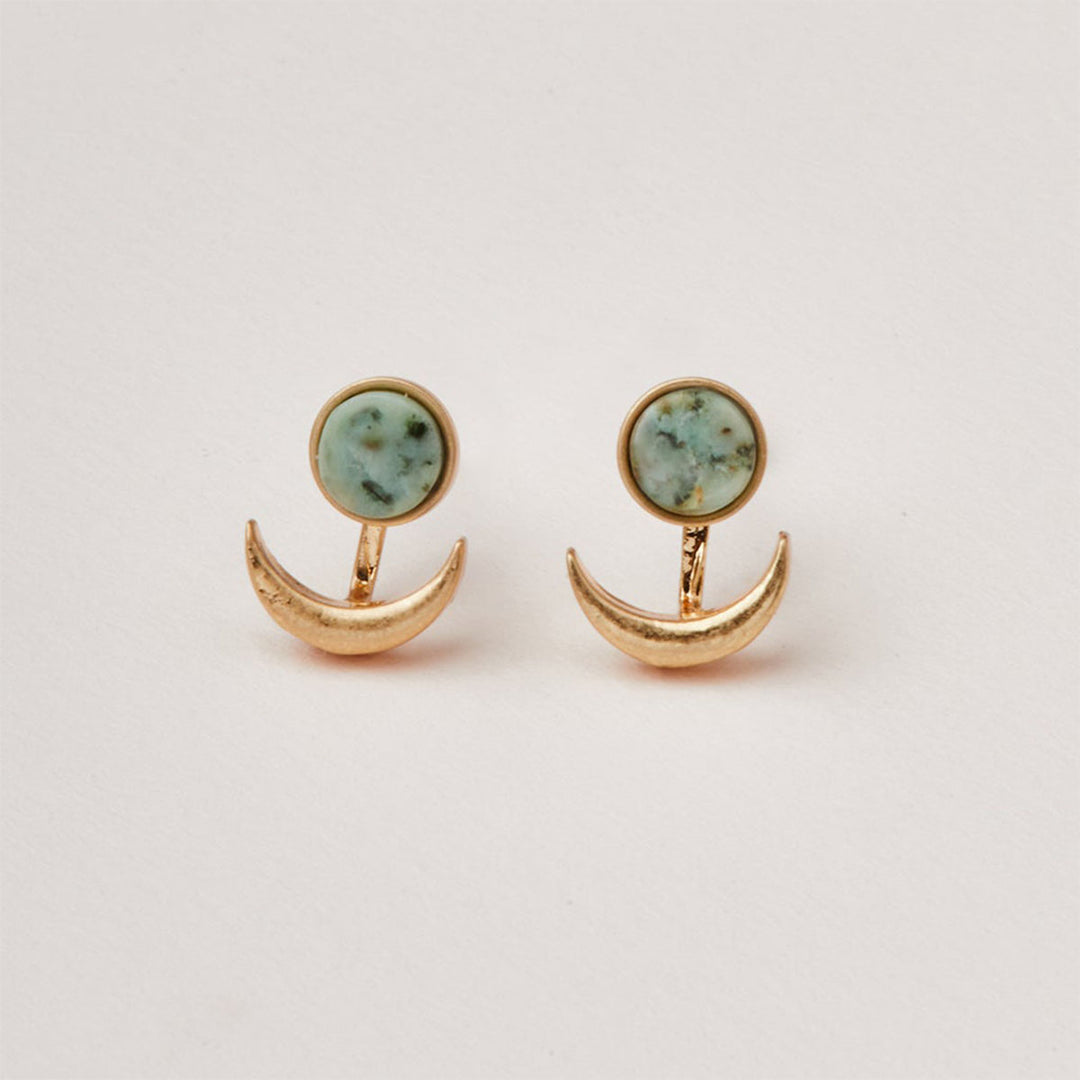 Stone Moon Phase Ear Jacket