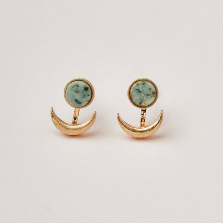 Stone Moon Phase Ear Jacket