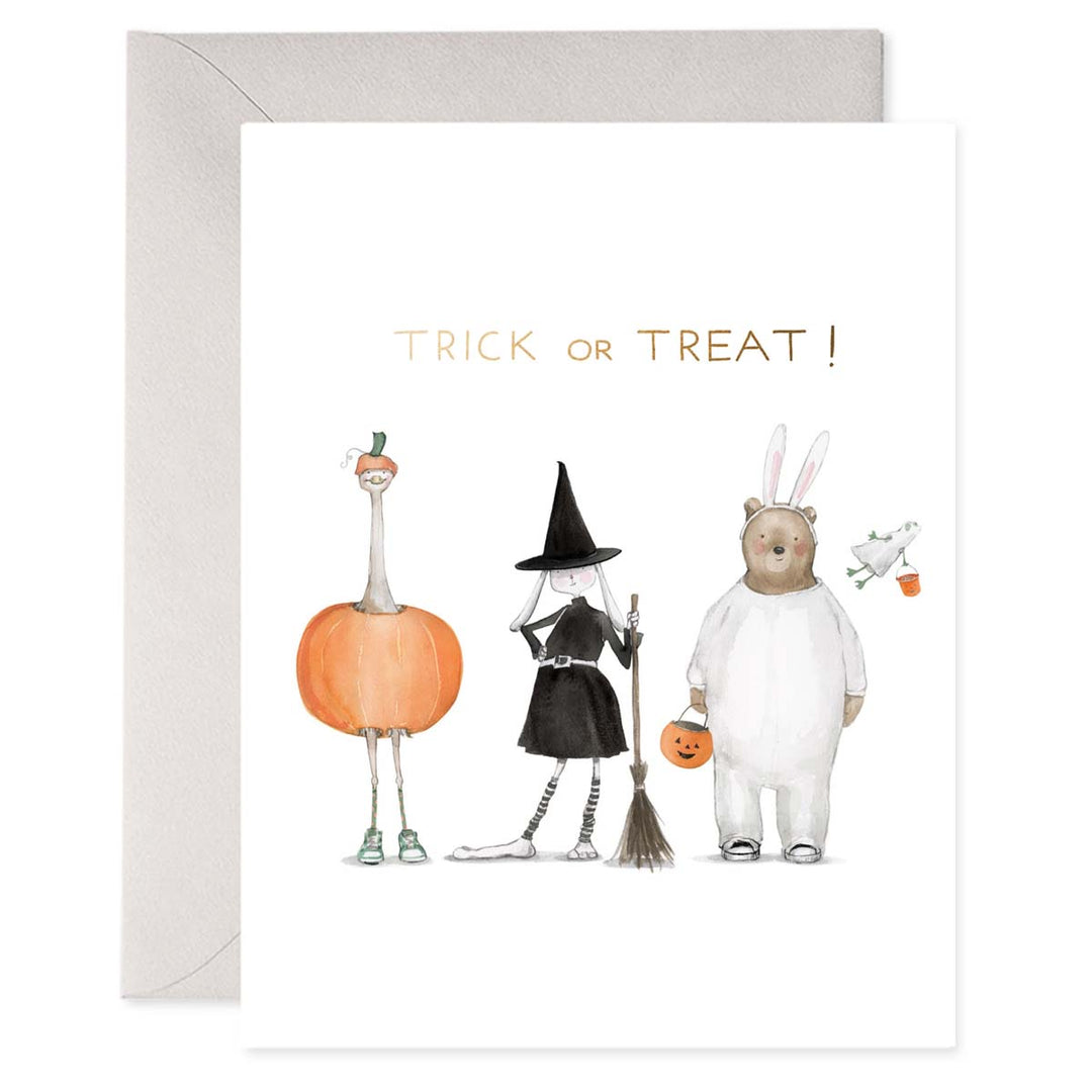 Trick or Treat Costumes Greeting Card
