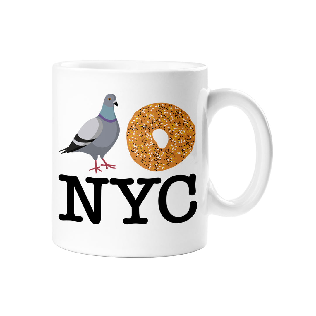 Pigeon Bagel NYC Mug