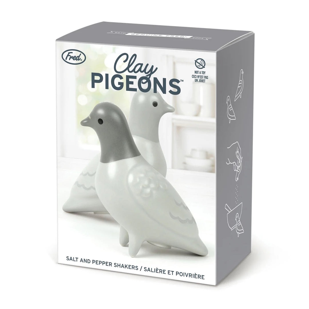 Clay Pigeon Salt &amp; Pepper Shakers