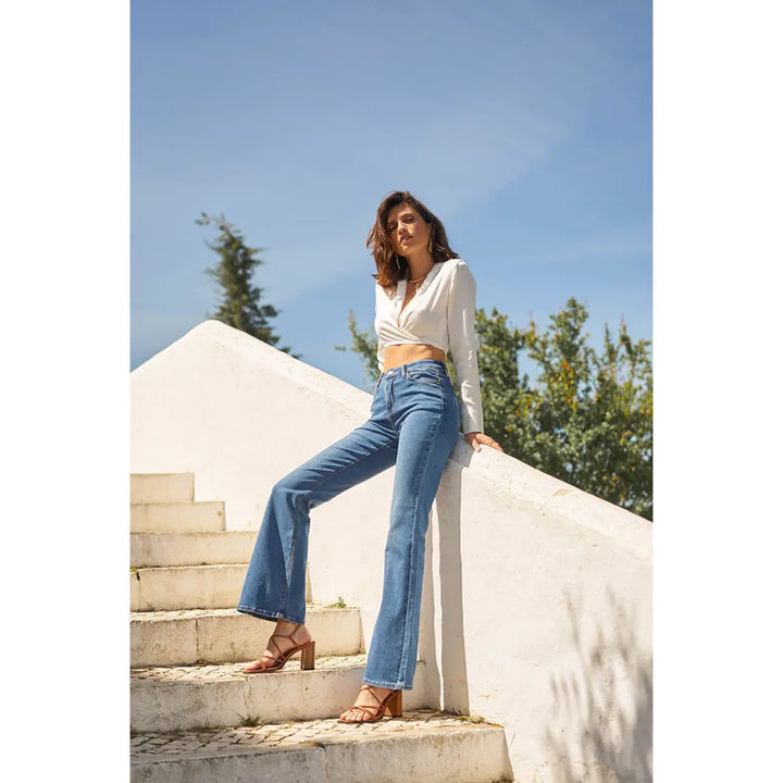 Emma Flare Jeans in Denim
