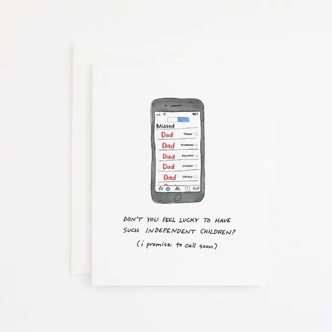 Call Dad Soon Greeting Card
