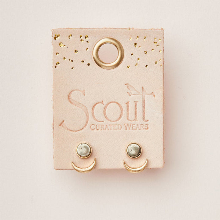 Stone Moon Phase Ear Jacket