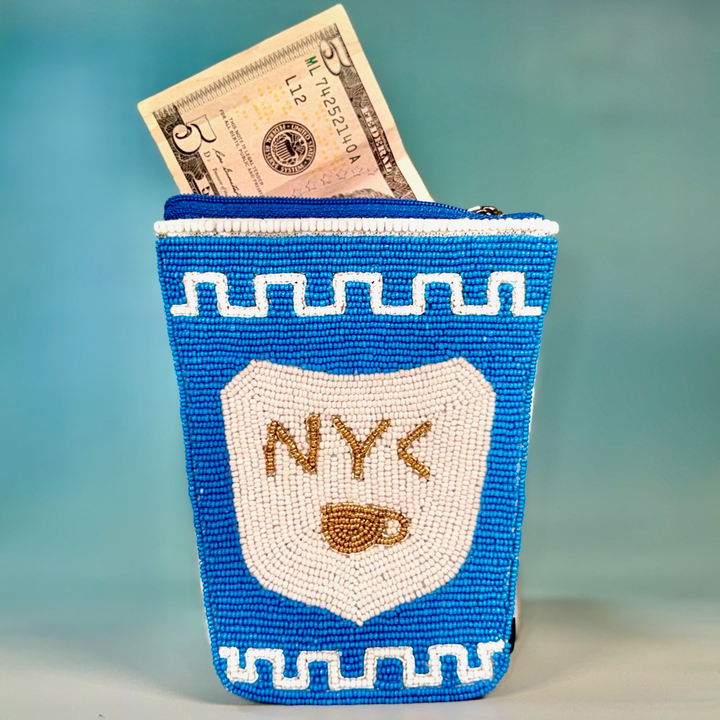 BEADED COIN POUCH- ANTHORA MUG