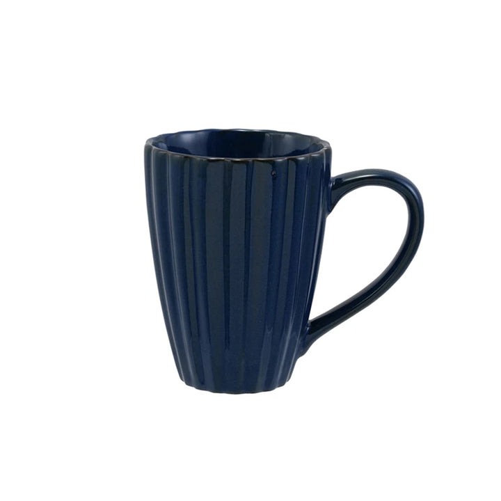 14 oz. Stoneware Ribbed Mug
