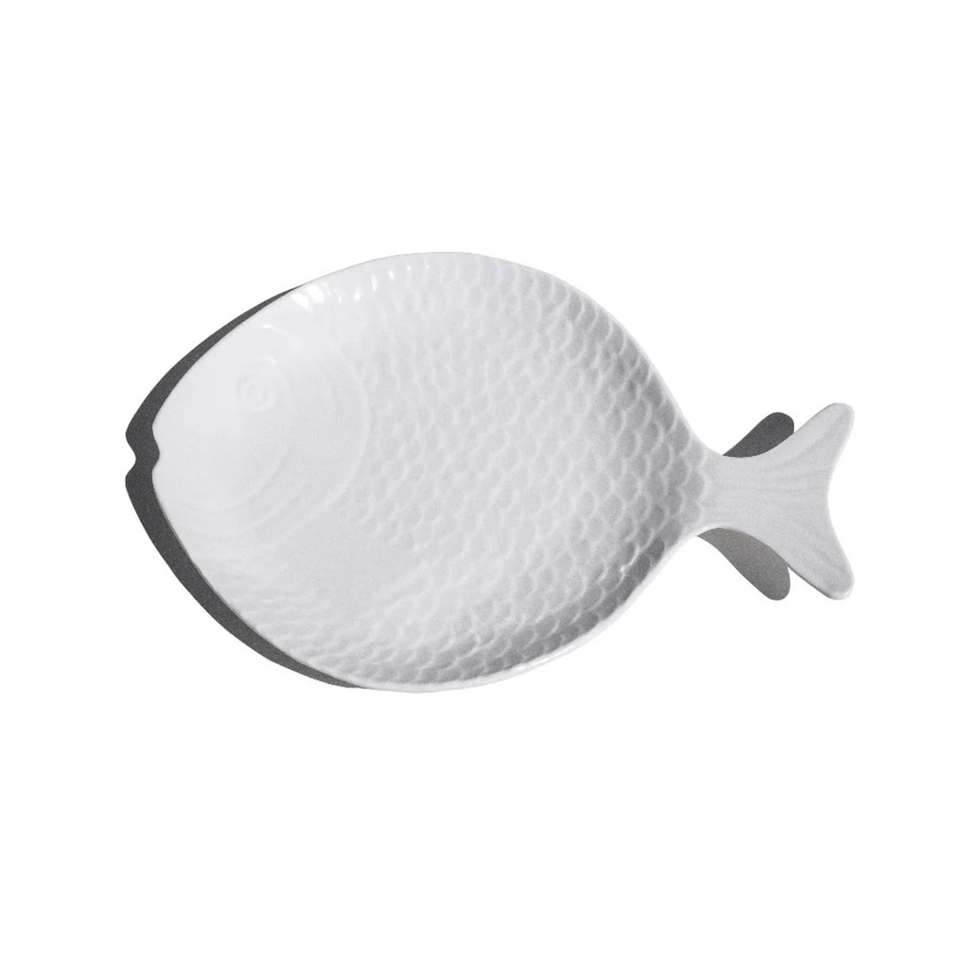 Coastal Fish Platter, White, 15"
