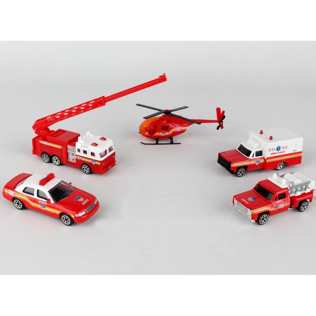 FDNY 5 Piece Vehicle Set