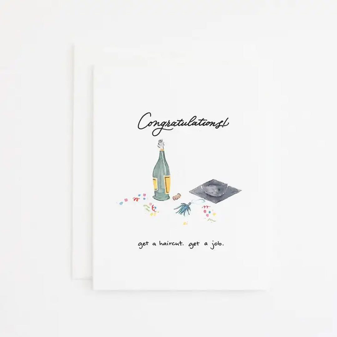 Haircut &amp; Job Graduation Greeting Card