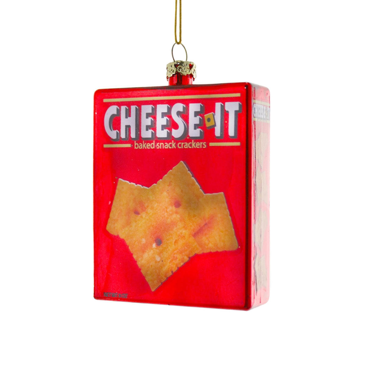 Cheese-It baked snack crackers box ornament on a white background